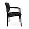 Lesro Lenox Steel Wide Guest Chair Metal Frame, Black, MD Black Upholstery LS1201 - alternate 1
